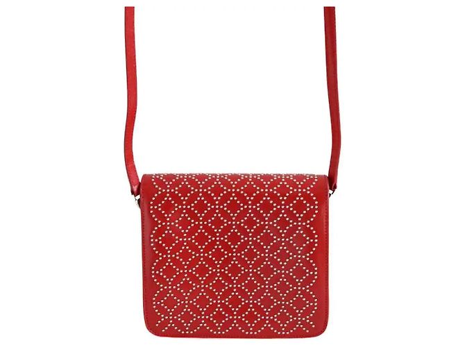 Alaïa Sac à bandoulière Arabesque rouge - vue 3