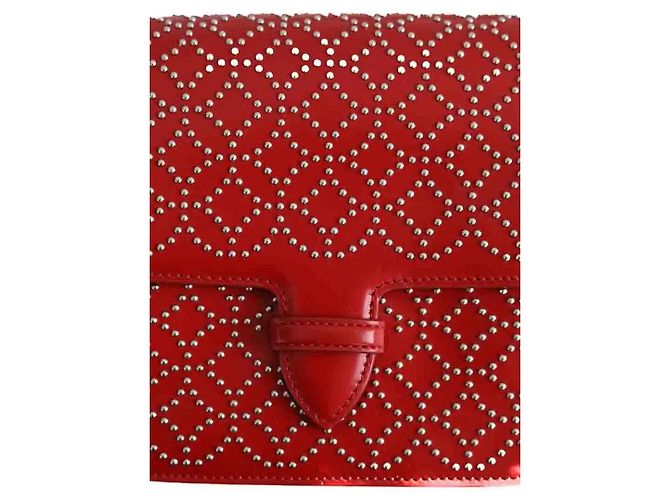 Alaïa Sac à bandoulière Arabesque rouge - vue 4