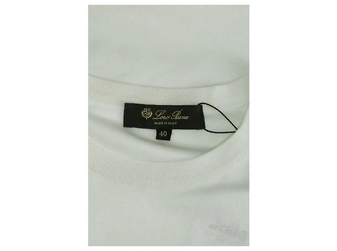 Camiseta blanca de algodón Loro Piana - vista 5