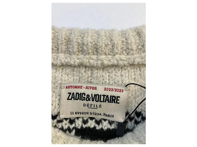 Zadig & Voltaire Kaschmirpullover in Ecru - Ansicht 5