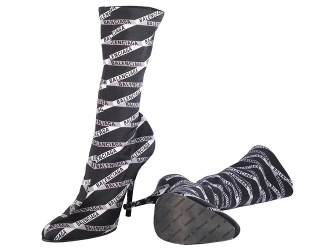 Stivaletti elastici Balenciaga Monogram Logo-Print - vista 7