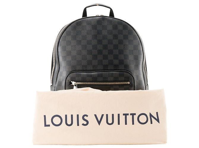 LOUIS VUITTON - Zaino Josh Louis Vuitton in toile enduite damier graphite - vista 9