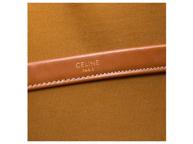 Céline CELINE - Borsa Celine Cabas Horizontal in tela rivestita Triomphe marrone - vista 9