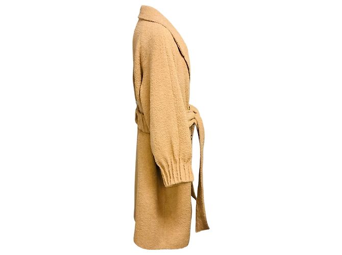 Autre Marque Abrigo Elleme Camel Chouchou con cinturón - vista 2