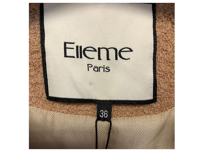 Autre Marque Abrigo Elleme Camel Chouchou con cinturón - vista 4