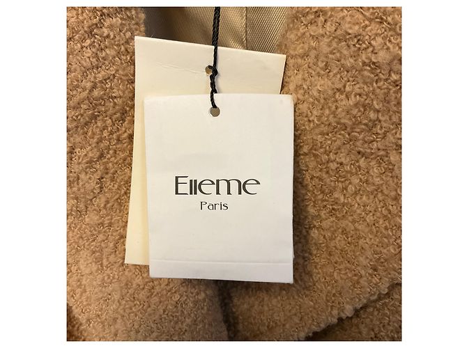 Autre Marque Abrigo Elleme Camel Chouchou con cinturón - vista 5
