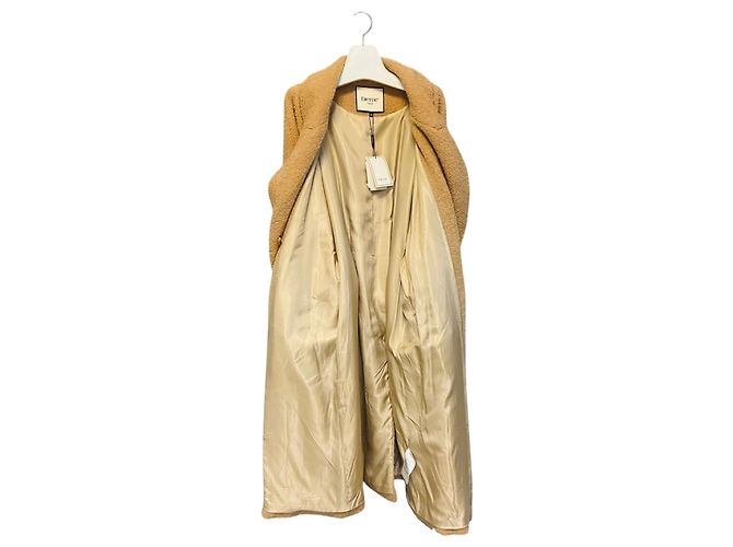 Autre Marque Abrigo Elleme Camel Chouchou con cinturón - vista 6