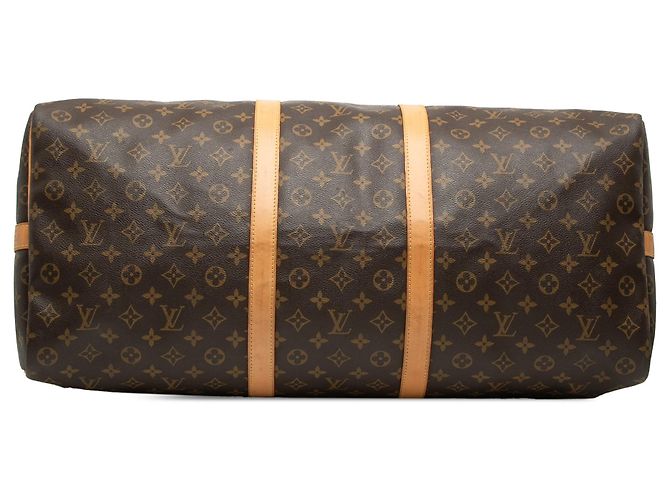 Borsa da viaggio Louis Vuitton Monogram Keepall Bandouliere 60 Marrone - vista 3