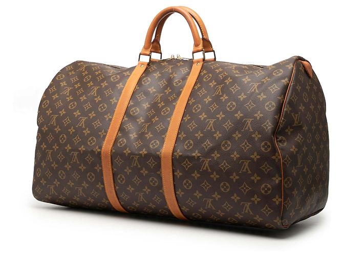 Mala de Viagem Louis Vuitton Monogram Keepall 60 Castanha - vista 2