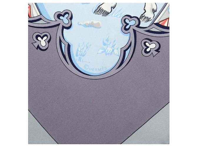 Hermès La Vie a Cheval Seidentuch Blau 90 Scarves - Ansicht 3