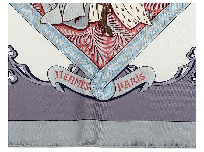 Hermès La Vie a Cheval Seidentuch Blau 90 Scarves - Ansicht 4
