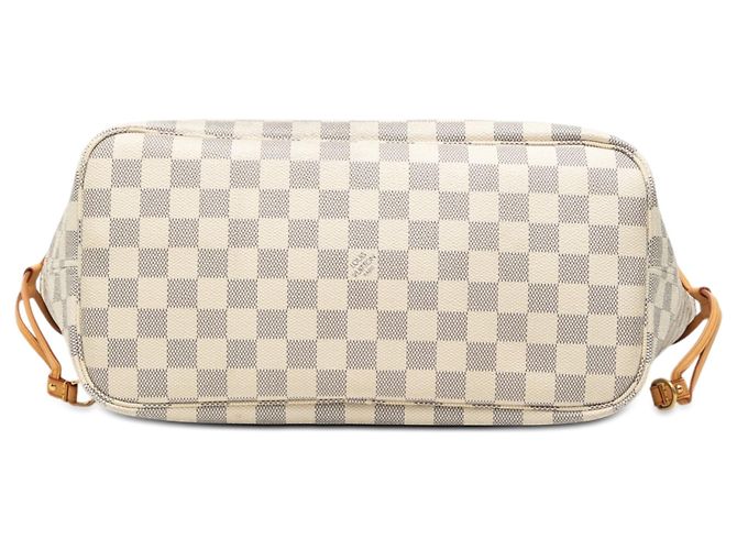 Louis Vuitton Neverfull MM Tote Bag Damier Azur Weiß - Ansicht 3