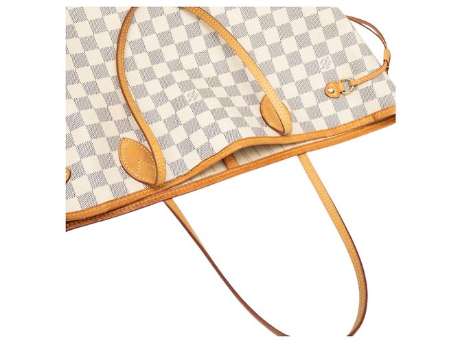Louis Vuitton Neverfull MM Tote Bag Damier Azur Weiß - Ansicht 6
