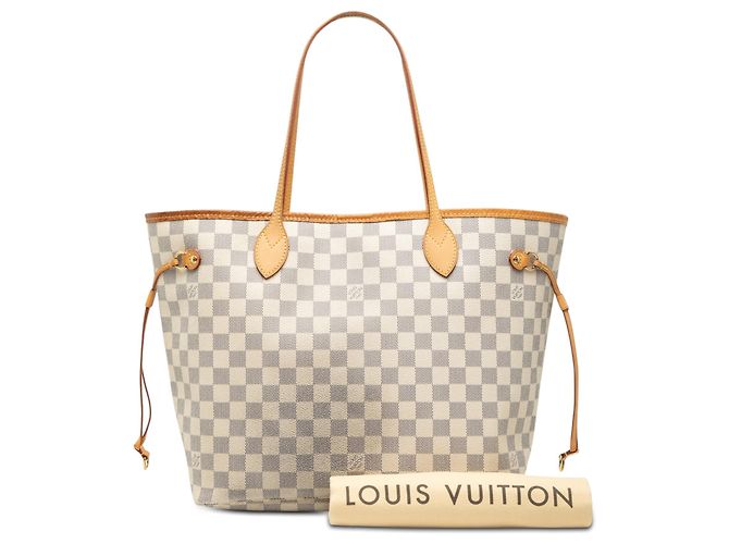 Louis Vuitton Neverfull MM Tote Bag Damier Azur Weiß - Ansicht 8