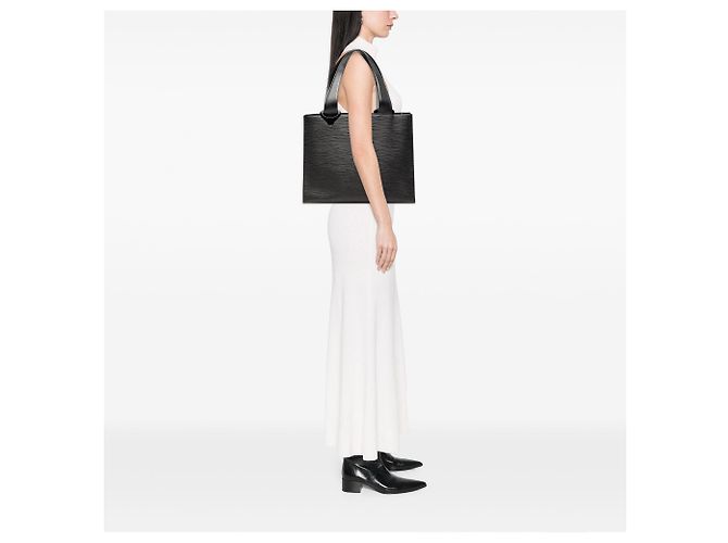 Borsa Tote Louis Vuitton Epi Gemeaux Nera - vista 7