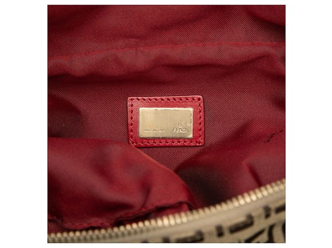 Borsa a cintura Fendi Zucchino Canvas Beige - vista 5