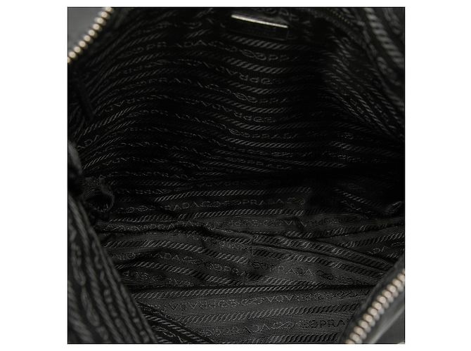Sac à épaule Prada Tessuto noir avec fermeture éclair - vue 4