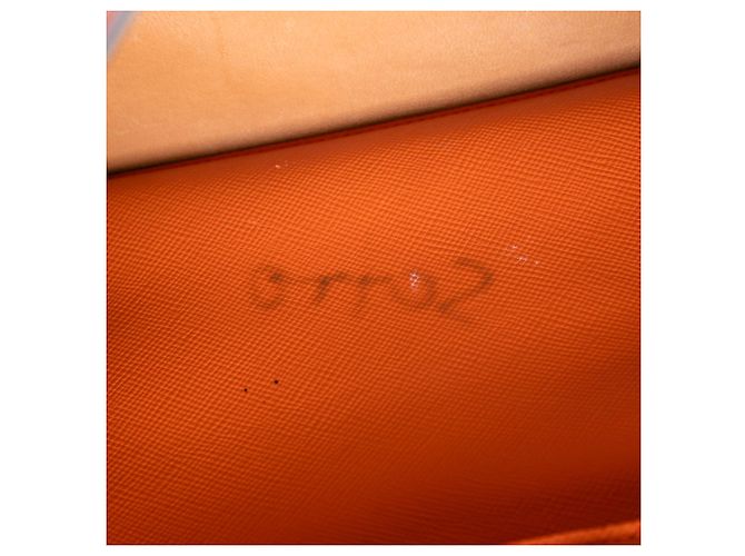 Borsa Prada Medium Saffiano Cuir con Doppio Manico Arancione - vista 5