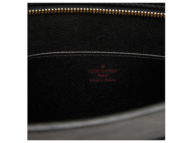 Borsa a Mano Louis Vuitton Epi Pochette Homme Nera - vista 4