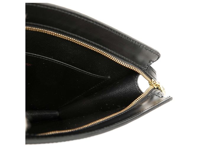 Borsa a Mano Louis Vuitton Epi Pochette Homme Nera - vista 6