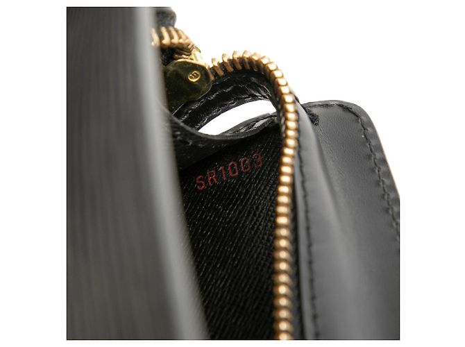 Borsa a Mano Louis Vuitton Epi Pochette Homme Nera - vista 7