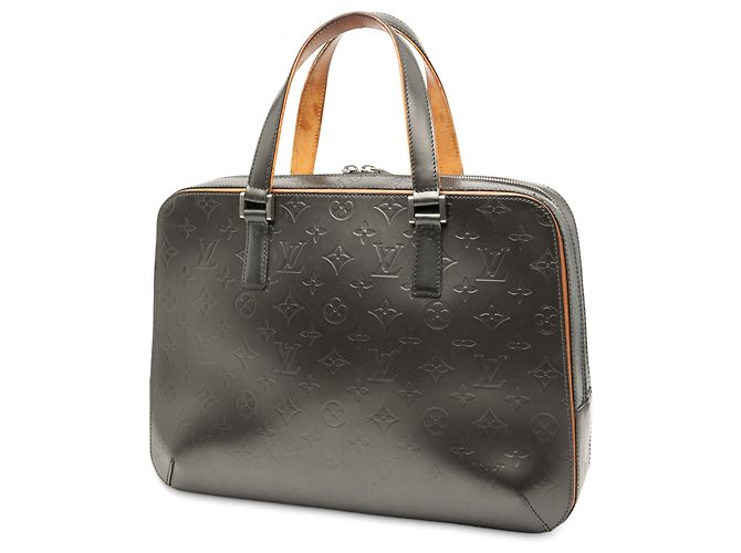 Borsa Business Louis Vuitton Monogram Mat Malden Grigia - vista 2