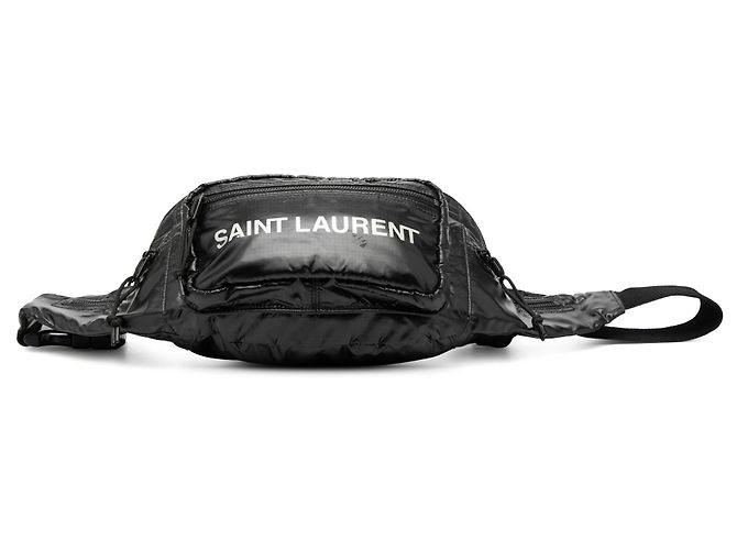 Autre Marque Borsa cintura Saint Laurent Nuxx in nylon nero - vista 3