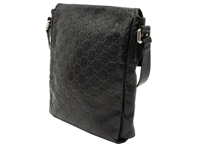 Borsa a tracolla Gucci Guccissima nera - vista 2