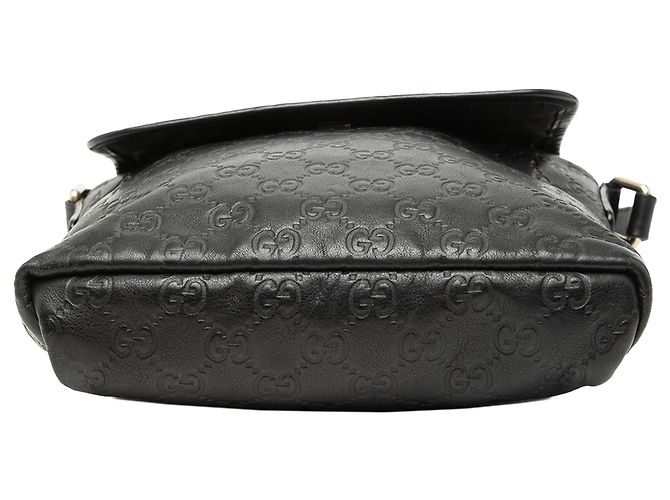 Borsa a tracolla Gucci Guccissima nera - vista 3