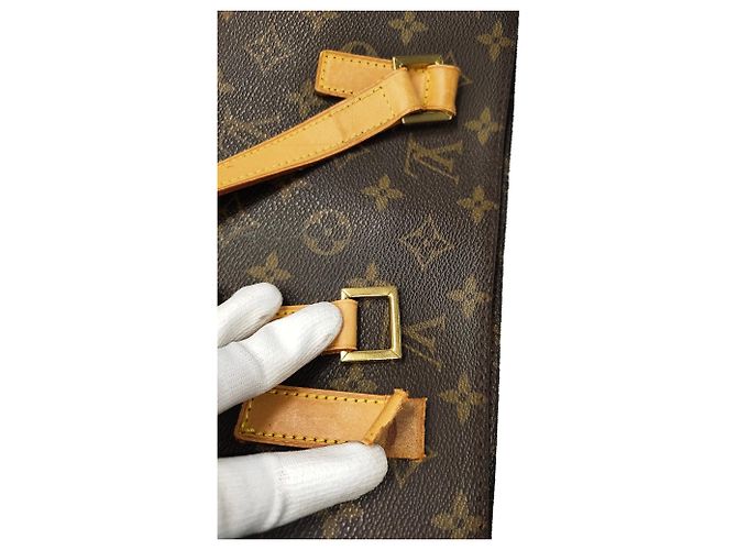 Sac Tote Louis Vuitton Monogram Luco Marron - vue 7