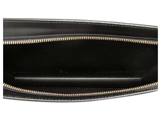 Borsa a Mano Louis Vuitton Epi Pochette Homme Nera - vista 4