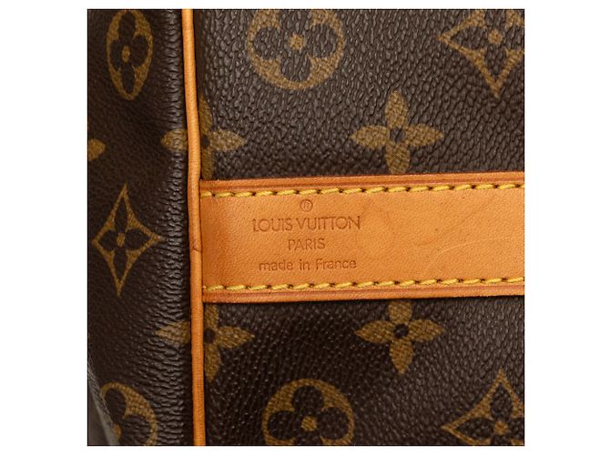 Sac de voyage Louis Vuitton Monogram Keepall Bandouliere 50 Marron - vue 5