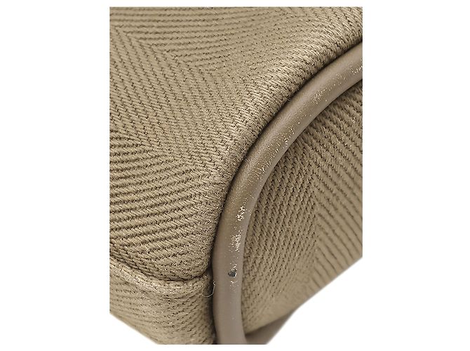 Bolsa Hermès Valparaiso Long PM em Toile e Swift Marrom - vista 10