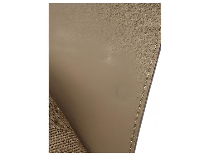 Bolsa Hermès Valparaiso Long PM em Toile e Swift Marrom - vista 8