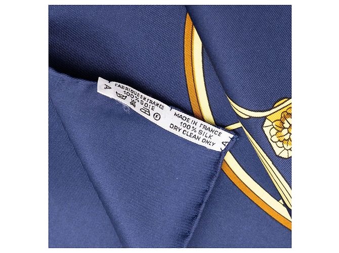 Hermès Springs Seidentuch Blau 90 Scarves - Ansicht 7
