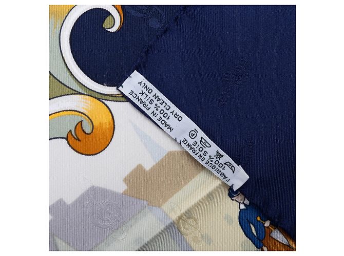 Seidentuch Blue Hermès Orgauphone et Autres Mecaniques 90 Scarves - Ansicht 5