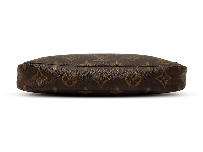 Bolsa de Ombro Louis Vuitton Monogram Pochette Accessoires Castanha - vista 3