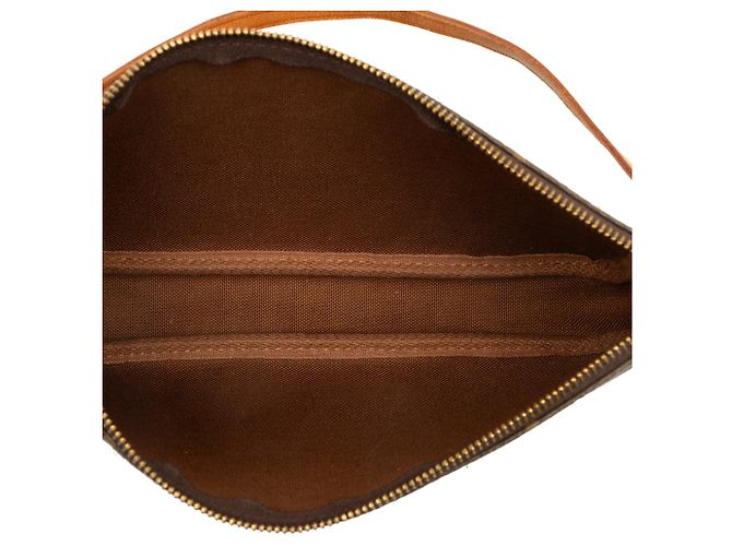 Bolsa de Ombro Louis Vuitton Monogram Pochette Accessoires Castanha - vista 4