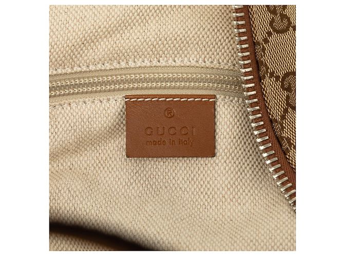 Borsa da viaggio Gucci GG Canvas Web beige - vista 5