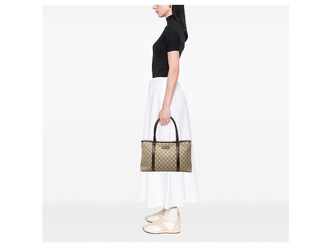 Tote Gucci GG Supreme Joy Bege - vista 7