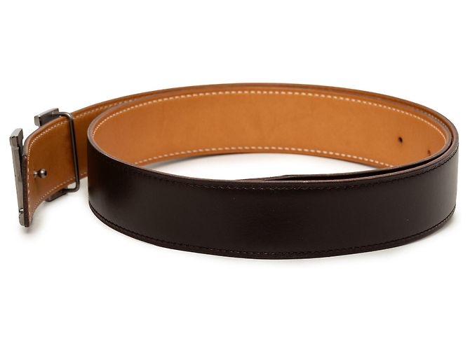 Cinto Reversível Hermès Constance castanho - vista 2