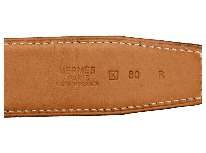 Cinto Reversível Hermès Constance castanho - vista 4