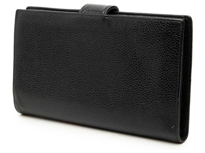 Chanel CC Caviar Bifold French Long Wallet schwarz - Ansicht 2