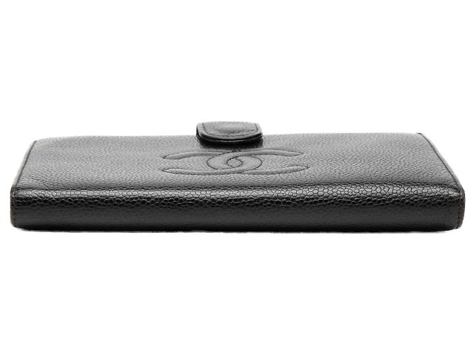 Chanel CC Caviar Bifold French Long Wallet schwarz - Ansicht 3