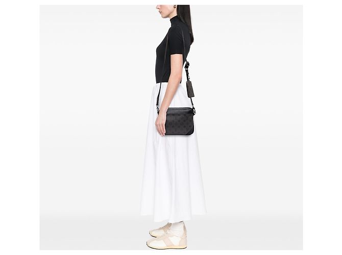 Sac bandoulière Trio Messenger Louis Vuitton Monogram Eclipse Reverse Noir - vue 6