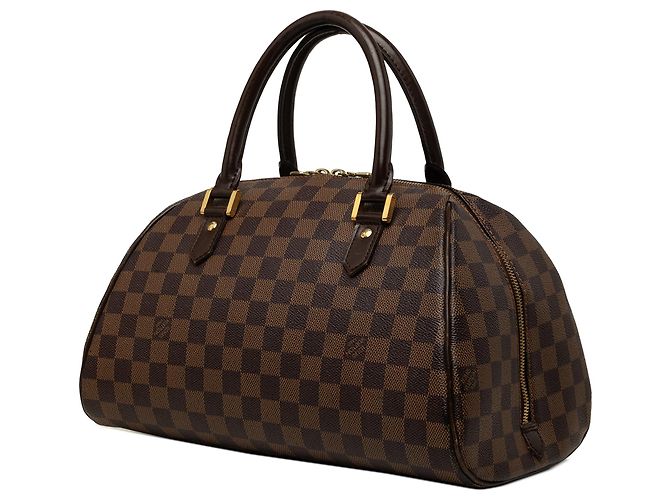 Borsa a mano Louis Vuitton Damier Ebene Ribera MM Marrone - vista 2
