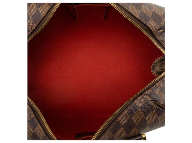 Borsa a mano Louis Vuitton Damier Ebene Ribera MM Marrone - vista 4