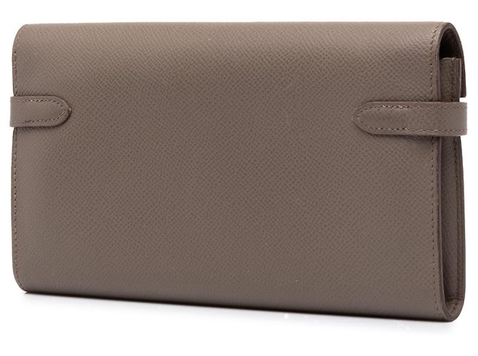 Brown Hermès Epsom Kelly Long Wallet - view 2