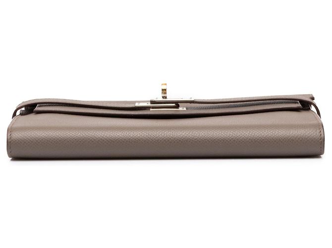 Brown Hermès Epsom Kelly Long Wallet - view 3