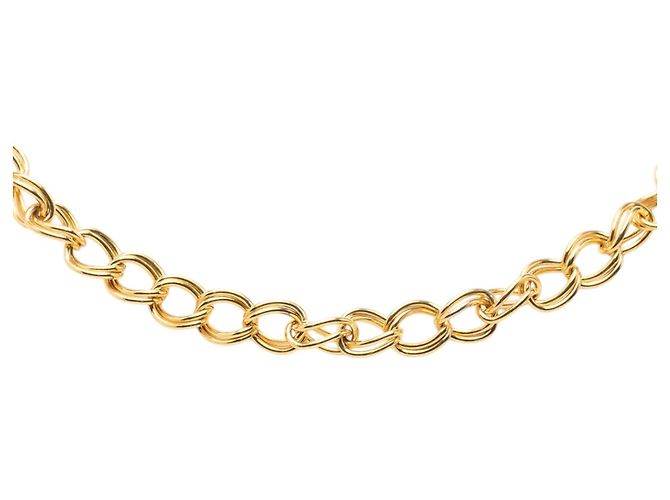 Collana a catena Chanel placcata oro - vista 2